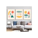 AKTÜEL POSTER Matisse - Boho - Art Deco - Soyut - Doğa ( 3 lü Çerçevesiz ) Poster - Afiş - Tablo KR2C01242