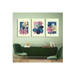 AKTÜEL POSTER Matisse - Boho - Art Deco - Soyut - Doğa ( 3 lü Çerçevesiz ) Poster - Afiş - Tablo KR2C01252