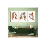 AKTÜEL POSTER Matisse - Boho - Art Deco - Soyut - Doğa ( 3 lü Çerçevesiz ) Poster - Afiş - Tablo KR2C01264