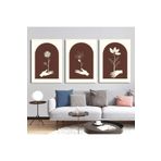 AKTÜEL POSTER Matisse - Boho - Art Deco - Soyut - Doğa ( 3 lü Çerçevesiz ) Poster - Afiş - Tablo KR2C01281