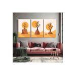 AKTÜEL POSTER Matisse - Boho - Art Deco - Soyut - Doğa ( 3 lü Çerçevesiz ) Poster - Afiş - Tablo KR2C01286