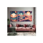 AKTÜEL POSTER Matisse - Boho - Art Deco - Soyut - Doğa ( 3 lü Çerçevesiz ) Poster - Afiş - Tablo KR2C01297