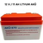 Akü 12V / 11 Ah Lityum Akü STL11AH - Kırmızı - Beyaz - kırmızı-beyaz
