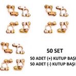Akü Kutup Başı (+) (-) 50 Set Kutupbaşı (Paket Içeriği 100 Adettir)