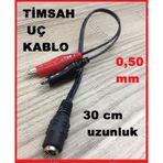 Akü Pil Şarj Ara Kablosu Timsah Krokodil Crokodil Maşali Kablo