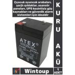 #Akü Sağlam Kuru Bakımsız Şarj Edilebilir Işıldak Oyuncak Araba Güç Kaynağı Akü 6V 4A 10.5X7x4.5 Cm