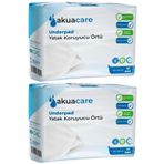 Akuacare 60x90 cm 60 Adet 2PKx30 Hasta Alt Açma Yatak Koruyucu Örtü