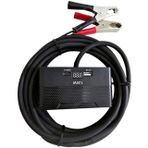 Aküden bağlantılı Uzatma Kablosu Çakmaklık Çoklayıcı LCD Ekranlı USB, Type-C çıkışlı 12 Volt 10 Amper 120 WAT 2 X1,5mm T