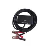 Aküden bağlantılı Uzatma Kablosu Çakmaklık Çoklayıcı LCD Ekranlı USB, Type-C çıkışlı 12 Volt 10 Amper 120 WAT 2 X1,5mm TTR Bakır 2 Mt-Siyah-YK-OT733-MŞ