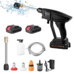 Akülü Basınçlı Yıkama Makinesi, 6 Püskürtme Modu 120PSI Portatif Basınçlı Temizleyici, Pil ve Şarj Aleti ile Elde Taşınabilir 24V 7500mAhŞarj Edilebilir Pil Araba Yıkama, Çiçek Sulama, Zemin