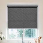 Akülü Işık Filtreleme Stor Perde - Pencereler için Isı Yalıtımlı Şeffaf Gölgeler Yatak Odası ve Ofis için Kolay Kurulum Pencere Uygulamaları Siyah/İnci 140 cm G x 165 cm Y