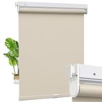 Akülü Karartma Stor Perde - Matkap Yok Aletsiz Kolay Kurulum Isı Yalıtımı Ev Ofis Banyo için Su Geçirmez Pencere Tonları (haki 50 cm G x 150 cm Y)
