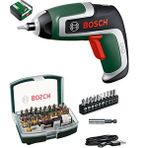Akülü Vidalama Şarjlı Tornavida Şarjlı Matkap Ixo 7 .nesil + Bosch 32 Parça Vidalama Ucu Seti