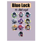 Akumastik Blue Lock 10 Adet 44mm İğneli Buton Rozet Set
