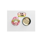 Akumastik Demon Slayer Mitsuri Kanroji 1 adet 44mm Arkası İğneli Buton Rozet
