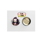 Akumastik Demon Slayer Nezuko Kamado 1 adet 44mm buton rozet