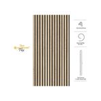 Akupanel 60x120 Cm Flex Meşe Dekoratif Akustik Ahşap Duvar Paneli Meşe