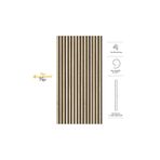 Akupanel 60x120 Cm Flex Meşe Dekoratif Akustik Ahşap Duvar Paneli