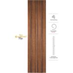 Akupanel 60x245 cm Ceviz Renk Akustik Ahşap Duvar Paneli Flex