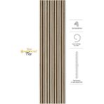 Akupanel 60x245 cm Meşe Renk Akustik Ahşap Duvar Paneli Flex