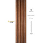Akupanel Mod 60X245 cm Ceviz Renk Akustik Ahşap Duvar Paneli