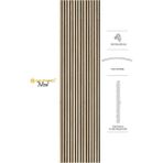 Akupanel Mod 60X245 cm Meşe Renk Akustik Ahşap Duvar Paneli