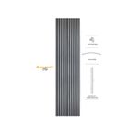 Akupanel Plus 60x245 Cm Gri Meşe Renk Akustik Ahşap Duvar Paneli