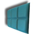 Akustik 3D Dolgulu Parlak Yüzeyli Yeşil Panel 50X33CM Kalınlık 30MM