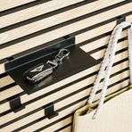 Akustik Panel Rafı Siyah 20 cm