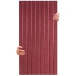 Akustik Ve Dekoratif Lambiri Desenli Keçe Panel 45x90 Cm / 2 Adet / 0,81 M² Bordo
