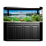 Akvaryum Arka Plan, PVC Sticker Peyzaj Görüntü Akvaryum Dekor Terrarium Arka Plan Poster Balık Kutusu Için Dekoratif Resim (122 * 50CM)