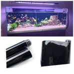 Akvaryum Arkası Siyah Piano Black Fon 150 x 50 CM Hava Kanallı Ragle + Maket Bıçağı