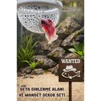 Akvaryum Beta Dinlenme Alanı ve Wanted Dekor Seti • 2'li Settir ( KarmaRenk )
