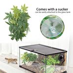 Akvaryum Ve Terrarium Için Hayata Çift Yeşil Yapay Bitki 30cm - Kullanımı Kolay Enayi Ile Güvenli dayanıklı Sahte Yapraklar - Balık tankı Ve Sürüngen Süslemeleri Için (12 inç 30 cm)