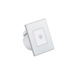 Akviva Krom Kasa Kare Sensörlü 3 Watt Gün Işığı Led Armatür, Merdiven, Hol, Antre Spot Armatür
