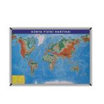 Akyazı 70x100 cm Dünya Fiziki Haritası