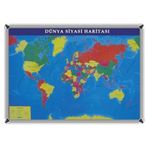 Akyazı 70x100 Dünya Siyasi Harita