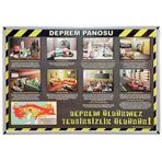Akyazı Depremsu Metal Çerçeve 70x100 cm Pano