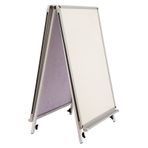 Akyazı Laminat Çift Taraflı Üçgen Tip 60x85 cm Yazı Tahtası