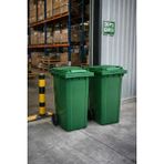 Akyüz Plastik 120 Litre 2 Adet-Plastik Tekerlekli Çöp Konteyner – Fabrika ve Kurumsal Kullanım Için Atık Kutusu