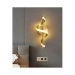 Akyzlighting Kıvrık Model Pilli Tak Çalıştır Eskitme Led Aplik Pil Dahil Eskitme