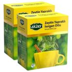 Akzer Zeytin Yapraklı & Isırgan Otlu Karışık Bitki Çayı (2 Paket) (180 G - 120'LI Süzen Poşet) - 180 gr