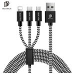 Al-Fil Teknoloji Dux Ducıs 3in1 USB Type C-Iphone ve Mikro Kopmaz USB Kablo Hızlı ŞARJ-(5775) - Belirtilmemiş - Çok Renkli