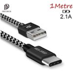 Al-Fil Teknoloji Dux Ducıs USB Type C Kopmaz Yırtılmaz USB Kablo Hızlı Şarj 1 METRE-(5775) - Belirtilmemiş - Çok Renkli