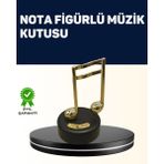 Al-Fil Teknoloji Melodious Music Altın Nota Figürlü Müzik Kutusu - Belirtilmemiş