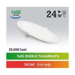 Al-Kar Ticaret 24W-SLY Gün Işığı LED Slim Ampul - 0,5 W - Altın