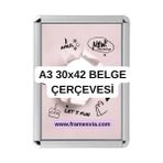 Al-Kar Ticaret 3 Adet - A3 Display Belge Çerçeve - 30X42 Aç Kapa Ofis Işyeri Kurum Sertifika Poster Diploma Afiş Reklam Sergi Çerçevesi (3, 30X42) - -- - Option-1