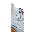 Al-Kar Ticaret 3D Baskı Kırmızı Şapkalı Beyaz Tırmanan Kedi Kitap Ayracı - 7 Adet - Option-1