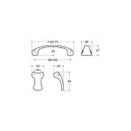 Al-Kar Ticaret 4380 Modern Kulp Altın Renk 160 mm Altın Tek Ebat SSY4380 0160 Gl