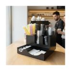 Al-Kar Ticaret 8 Bölmeli Karton Bardak ve Kapak Organizer Standı - Altın - Option-1